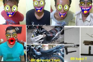 Beli Motor Hasil Curian, Dua Tersangka Dapat ‘Bonus’ Polisi