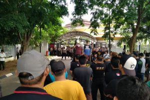 Polres Serang Kota Kawal Unjuk Rasa Tolak Permenhub