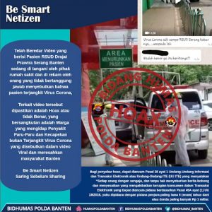 Polda Banten Selidiki Video Hoax Pasien RSDP Serang