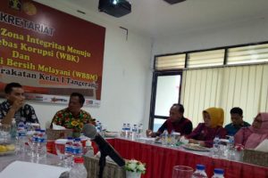 Waspada Corona, Dirjenpas Rapat di Lapas Kelas I Tangerang