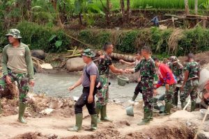 Pastikan TMMD Lancar, Mudjiharto: Hujan Bukan Penghalang
