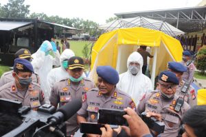 Sat Brimob Polda Banten Siapkan Tenda Dekontaminasi Masal Tangkal Covid-19