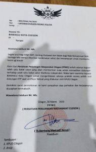 PPMC Surati Bawaslu Cilegon, Dugaan ‘Money Politic’