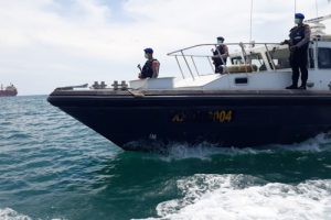 Ditpolairud Polda Banten Patroli Laut Cegah Penyebaran Covid-19