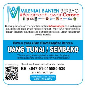 Berjamaah Lawan Corona, MBB Galang Dana dan Sembako