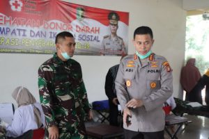 Jaga Stok Darah, Polresta Bandara Soetta dan Kodim 0506 Aksi Donor Darah