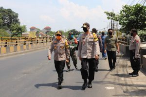 Wakapolda Banten dan Forkopimda Tinjau Hari Pertama PSBB Kabupaten Tangerang