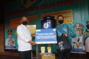 Peduli Covid-19, Hero Group Serahkan Bantuan ke Pemkot Tangsel
