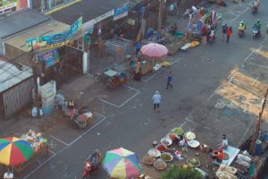 Pasar Anyar Tangerang Berlakukan Physical Distancing Cegah Covid-19