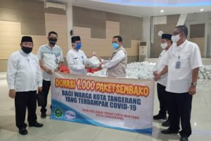 PDAM TB Salurkan Seribu Sembako Bantu Warga Terdampak Covid