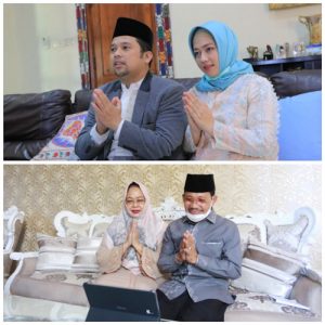 Wali Kota Tangerang dan Wakil Silaturahmi Idul Fitri via Online