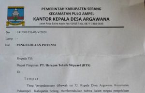 Pemdes Argawana Layangkan Surat Pengelolaan Limbah ke Sejumlah Perusahaan