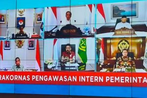 Pemkot Serang Ikuti Rakornas Pengawasan Intern Pemerintahan dengan Presiden