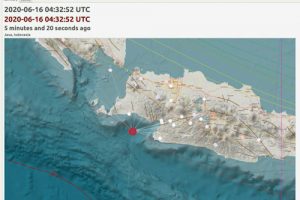 Gempa 4.3 M Guncang Wilayah Muara Binuangeun, Terasa Hingga Sukabumi