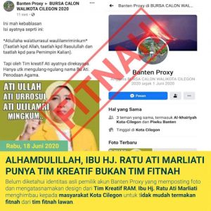 Diserang Lawan Politik, Relawan Ratu Ati Akan Laporkan Akun Buzzer Banten Proxy