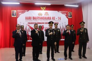 Polresta Bandara Soetta Upacara Bendera Hari Bhayangkara Secara Virtual