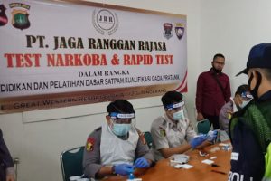 PT.Jaga Ranggan Rajasa Rapid Test dan Tes Narkoba Ratusan Satpam
