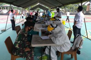 Dandim 0506 Tangerang Pimpin Rapid Test Ratusan Anggota TNI AD