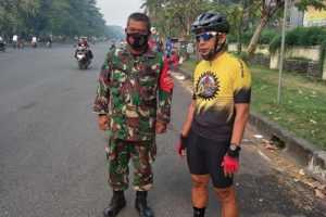 Dandim 0506 Tangerang Pantau Teritorial Gunakan Sepeda