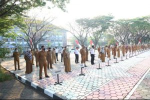 Lima Bulan Libur Karena Pandemi, Pemkot Serang Kembali Apel Pagi
