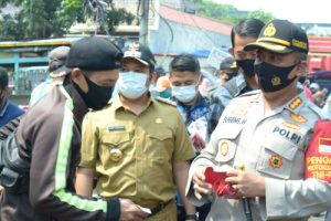 Ribuan Masker Kembali Disebar Polisi di Kota Tangerang