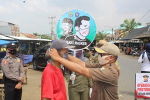 Operasi Yustisi Satgas Covid-19 Sasar Komunitas Pasar dan Ojeg