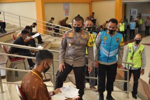 Kapolda Banten Tinjau Test Psikologi Calon Bintara Polri