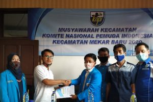 A’ang Jabat Ketua DPK KNPI Mekar Baru