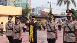 Kapolres Cilegon Pimpin Sertijab Kasat Narkoba dan Kapolsek Puloampel