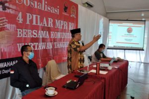 Ananta Wahana Sosialisasi Empat Pilar Bareng Komunitas Wartawan Tangerang