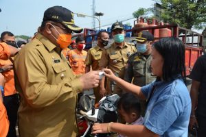 Pjs Bupati Serang Cek Penegakan Prokes Covid-19 di Pasar