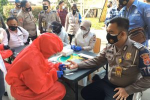 Personel dan ASN Polres Cilegon Dirapid Test