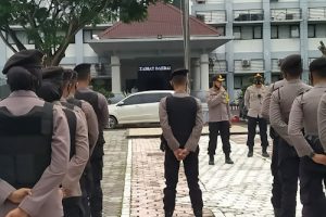 Polres Serang Kota Amankan Unras Mahasiswa Gempar