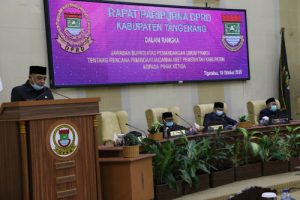 Bupati Tangerang Sampaikan Jawaban Rencana Pemindahantanganan Barang Milik Daerah