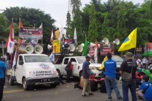 Aksi, PMII Cilegon Beri Rapor Merah Jokowi