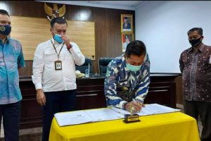 Pemkot Serang Terima Penyerahan Bangunan dari Balai Prasarana Permukiman Wilayah Banten