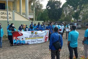 Peringati Hari Sumpah Pemuda KNPI Kabupaten Tangerang Bagikan Hand Sanitizer