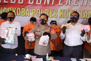 Sebulan Satresnarkoba Polresta Tangerang Ringkus 10 Tersangka, Dua Residivis