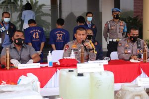 Ditreskrimsus Polda Banten Amankan Tiga Pembuat Madu Palsu