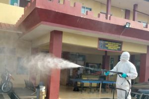 Mako Brimob dan MOS Kembali Disemprot Disinfektan