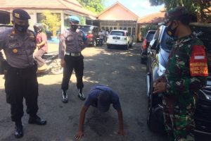 Operasi Yustisi Polda, TNI dan Pemprov Banten Sanksi Sosial Bagi Pelanggar