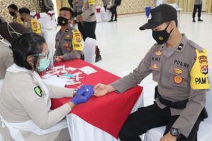 Polda Banten Rapid Test Personel Pengaman Pilkada