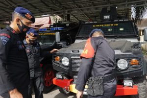 Sat Brimob Polda Banten Cek Personel dan Kendaraan Hadapi Pilkada Hari Ini