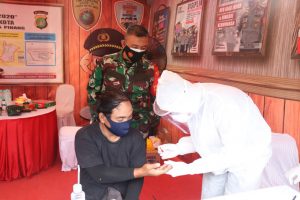 Operasi Lilin Jaya Polrestro Tangerang Kota Diisi Swab Tes Gratis