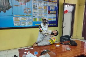 Bagops Polres Serang Kota Jalani Tes Swab Antigen