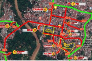 Malam Tahun Baru 2021, Jalan Menuju Kota Rangkasbitung Ditutup Total