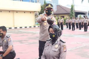 89 Personel Polres Cilegon Naik Pangkat