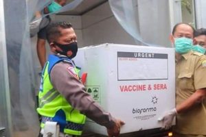 Vaksin Covid-19 Sinovac Tiba di Kota Serang
