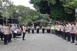 Polres Cilegon Kerahkan Ratusan Personil Amankan Pleno Penetapan Pemenang Pilkada