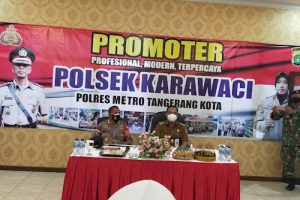 Camat Karawaci Dampingi Kapolrestro Tangerang Kunjungan ke Polsek
